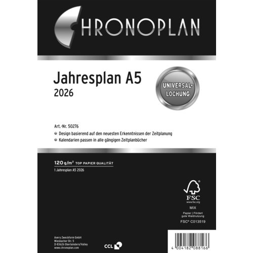 Kalendarium Jahresplan DIN A5
