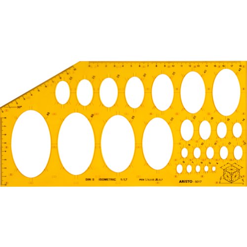 Ellipsenschablone ISOMETRIC