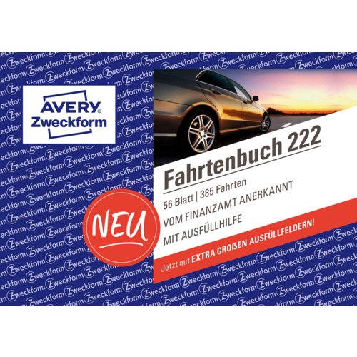 Fahrtenbuch für PKW, DIN A6 quer