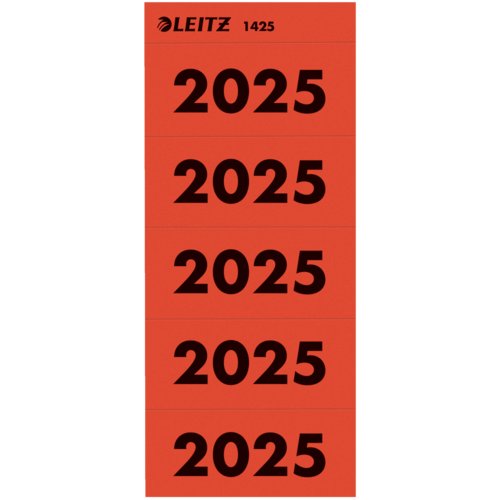 Inhaltsschildchen Jahreszahl, Leitz