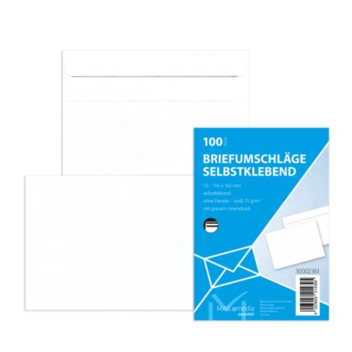 Briefumschlag MAILmedia DIN C6 Kleinpackung