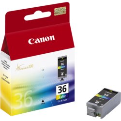 Inkjetpatrone CLI-36, für PIXMA mini 260, iP 100, schwarz, cyan, magenta, gelb