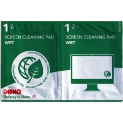 Lösungsmittelfreies Reinigungstuch für Flachbildschirme/Touchscreens, DISKO