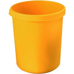 Papierkorb KLASSIK, 30 Liter, 375mm breit, 410mm hoch, 375mm ø, gelb
