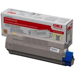 Toner 438723, für C-5650/5650DN/5650N/5750/5750DN/5750N, Deckung 5%, gelb
