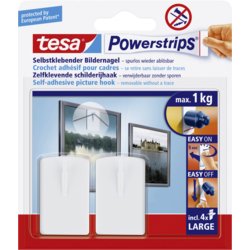 Powerstrips® Bilder-Nagel, mehrfach verwendbar ja, UV-beständig nein, weiß