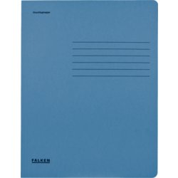Einschlagmappe, für Format A4, Füllvermögen 250, 240mm breit, blau