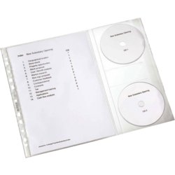 Prospekthüllen DIN A4 mit CD-Klappe, Folienstärke 130µm, aus PP-Folie, farblos