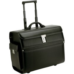 Pilotenkoffer-Trolley MONDO, 460mm breit, Tiefe 220mm, 380mm hoch, schwarz