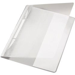 Exquisit Plastik-Hefter, für Format A4+, Vorderdeckel transparent ja, weiß