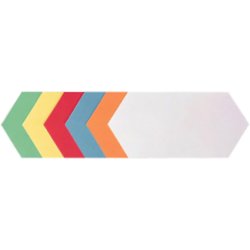Moderationskarte Rhombus, selbstklebend, 205mm breit, 95mm hoch, ZS