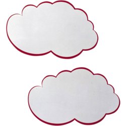 Moderationskarte Wolke, selbstklebend, FRANKEN