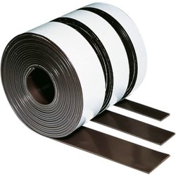 Magnetband selbstklebend, 300cm lang, 19mm breit, braun