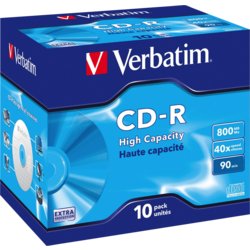 CD-R, Crystal Surface, DataLife Plus, AZO, Verbatim