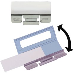 Komfort-Sichtreiter ELBA vertic®, 4 möglicher Zeilen, 58mm breit, farblos