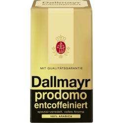 Kaffee prodomo entcoffeiniert gemahlen, Dallmayr