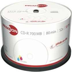 CD-R, photo-on-disc, bedruckbar, PRIMEON
