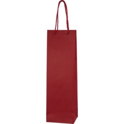 Papiertragetasche Trend, uni, 120mm breit, Tiefe 90mm, 390mm hoch, rot