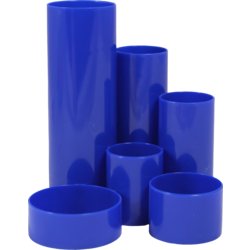Schreibtisch-Boy, 6 Fächer, 129mm breit, Tiefe 139mm, 147mm hoch, blau