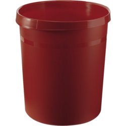 Design-Papierkorb GRIP, 18l, 237mm breit, 350mm hoch, 312mm ø, rot