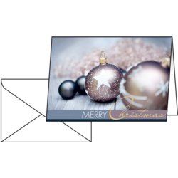 Weihnachts-Karte (inkl. Umschlag), Motiv-Druck Exquisite, A6, Farbkombination