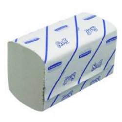 Papier-Handtücher SCOTT, Falzung Interfold-Falz, 31cm lang, 1 Lagen, weiß