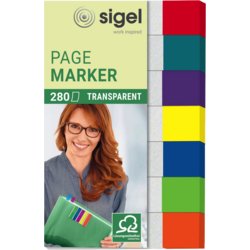 Haftmarker Transparent, sigel