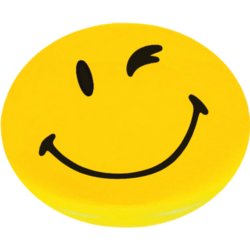 Magnet rund Smiley, FRANKEN