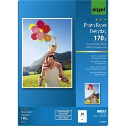 Inkjet-Fotopapier Everyday, hochglänzend, sigel
