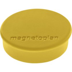 Magnet discofix hobby, besondere Form rund, Tragkraft 300g, 24mm ø, gelb