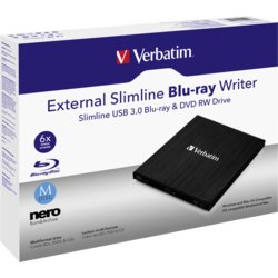 Externer DVD/Blu-ray Brenner Slimline, Verbatim