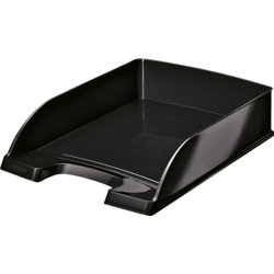 Briefkorb WOW, für Format A4, Beschriftungsfeld nein, 255mm breit, schwarz