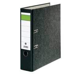 Ordner "Grüner Balken" - Packung -, für Format A4, 80mm breit, grau marmoriert