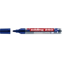 Whiteboardmarker 250, Rundspitze, Schaft grau, Spitze austauschbar ja, blau