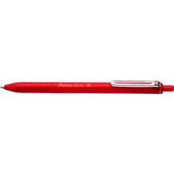 Kugelschreiber iZee, Schaft rot, Strichstärke 0.5mm, Druckmechanik, rot