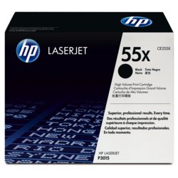 HP Toner 55, 12500, Gruppe 55X, schwarz