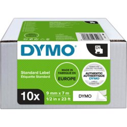 D1-Schriftbandkassette, 9 mm, Beschriftungsband (Typ) 2093096, 7m lang, weiß