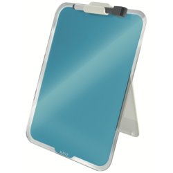 Glas Desktop-Notizboard Cosy, Tafelbreite 21.6cm, Tafelhöhe 29.7cm, blau