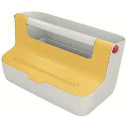 Mobile Aufbewahrungsbox Cosy, für Format A4, 367mm breit, warmes gelb