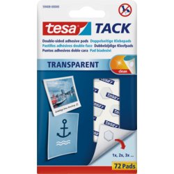 Klebepad TACK, transparent, tesa®