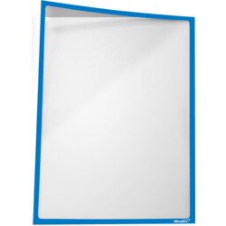 lnfotasche magnetisch, für Format A4 hoch/quer, 225mm breit, blau