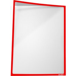 lnfotasche magnetisch, für Format A4 hoch/quer, 225mm breit, 312mm hoch, rot