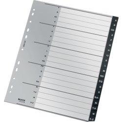 Register A-Z klima-kompensiert, für Format A4+, Tabe A - Z, schwarz