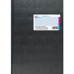 Geschäftsbuch DIN A4 mit Deckenband, kariert, 5mm, Farbe Rücken grau, grau
