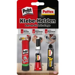 Klebe-Helden, Set mit 3 Klebeprodukten, Pattex