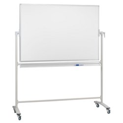 Whiteboard Mobil Emaille mit Drehfunktion, antimikrobiell, FRANKEN