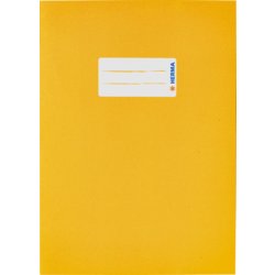 Papier-Heftschoner DIN A5, 21.2cm hoch, Beschriftungsschild ja, gelb