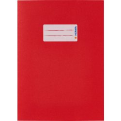 Papier-Heftschoner DIN A5, 21.2cm hoch, Beschriftungsschild ja, dunkelrot