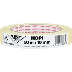 Maler-Krepp, 19mm breit, 50m lang, beige