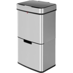 Abfallsammler Öko Vario XL, 50 l, 420mm breit, Tiefe 315mm, hellgrau